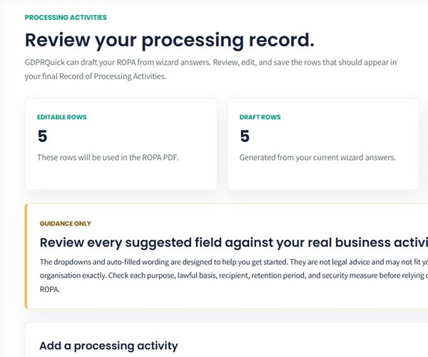 GDPR forms and downloads